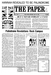 The Paper Vol. I No. 11 — Apr. 14, 1966