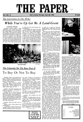 The Paper Vol. I No. 13 — Apr. 28, 1966