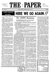 The Paper Vol. I No. 16 — May 19, 1966